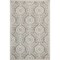 Homeroots 6 ft. 7 in. x 9 ft. 6 in. UV-Treated Polypropylene Silver Area Rug 352601 - alternate 1